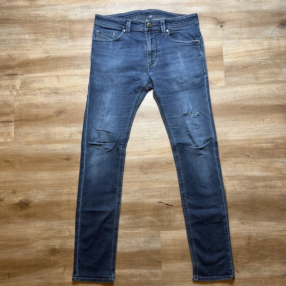 Diesel Other - Diesel Jogg Jeans Men 30x32 Blue Thavar-NE Slim Skinny Stretch Distressed 0842W